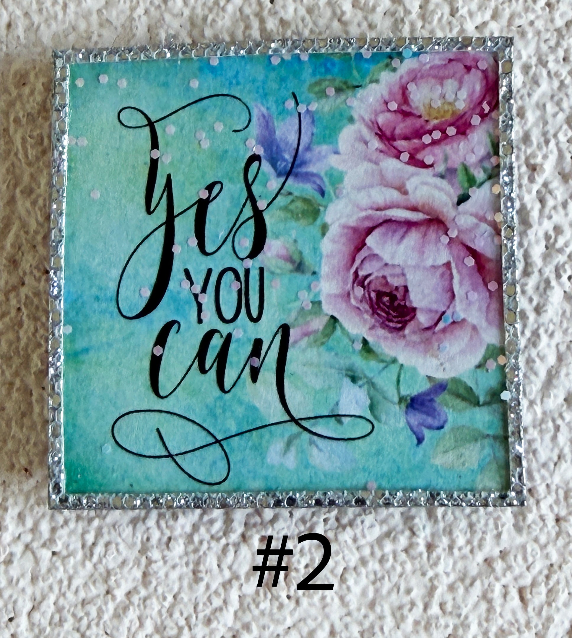 Wood Magnets, 2x2", Motivational Sayings