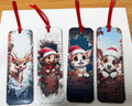 Christmas Critters, Laminated Bookmarks, set of 4