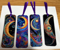 Crescent Moon Abstracts, Laminated Bookmarks, set of 4