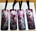 Gothic Roses and Moon, Laminated Bookmarks, set of 4