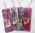 Guitars and Roses, Laminated Bookmarks, set of 4