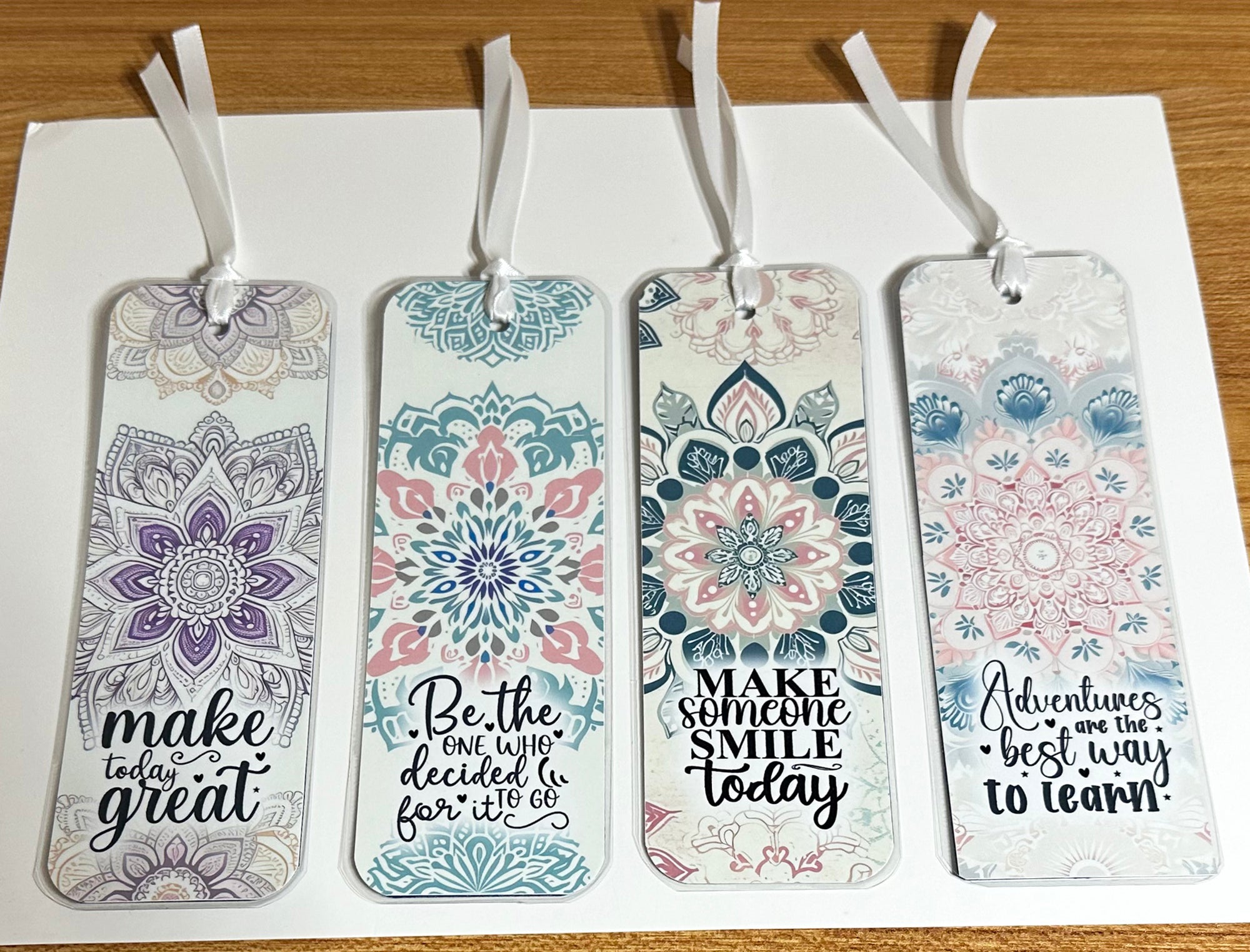 Inspirational Mandalas 2, Laminated Bookmarks, set of 4