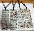 Music and Coffee Collage 2, Laminated Bookmarks, set of 4