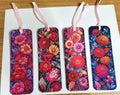 Vibrant Flowers, Laminated Bookmarks, set of 4