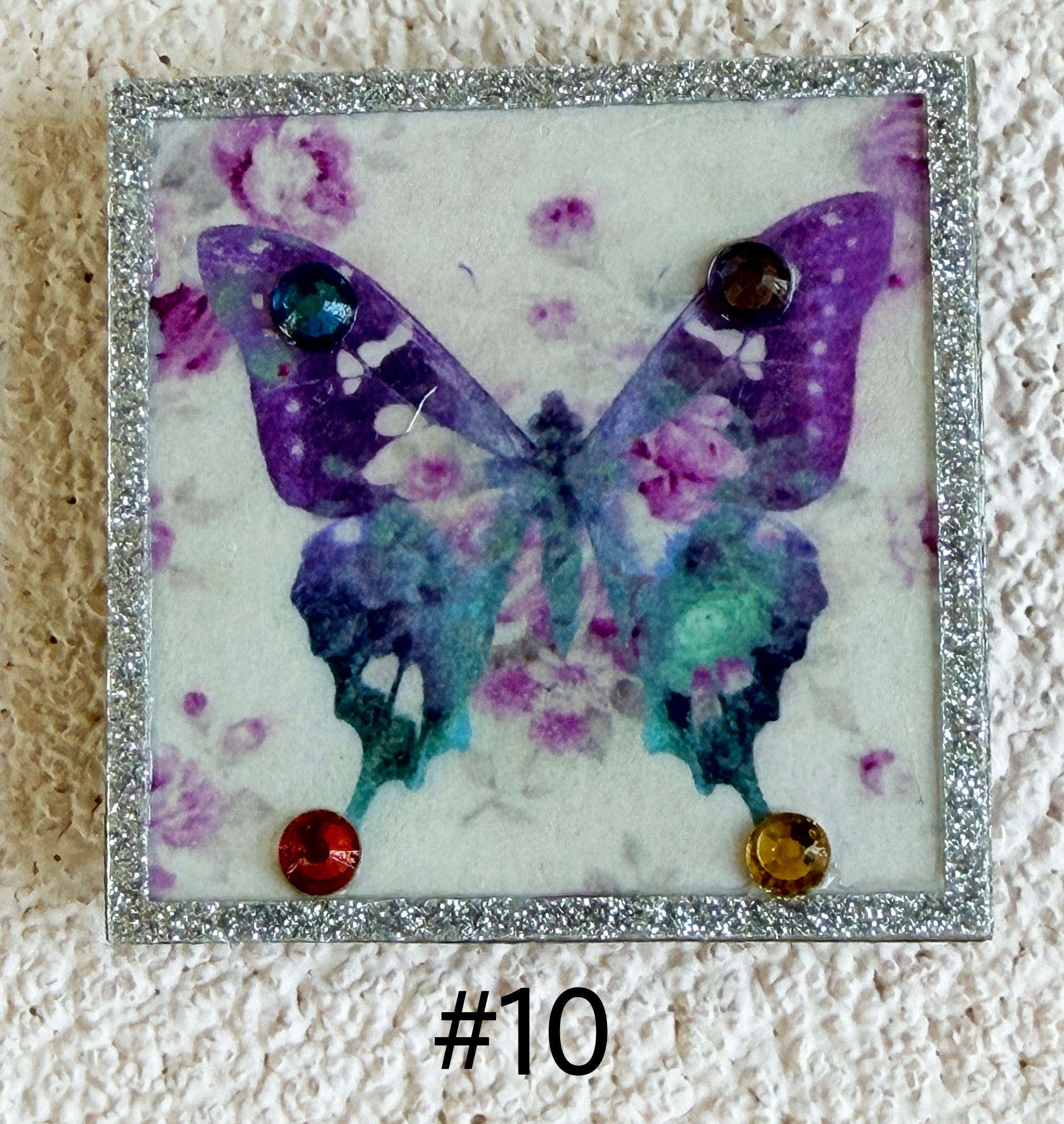 Wood Magnets, 2x2", Butterflies
