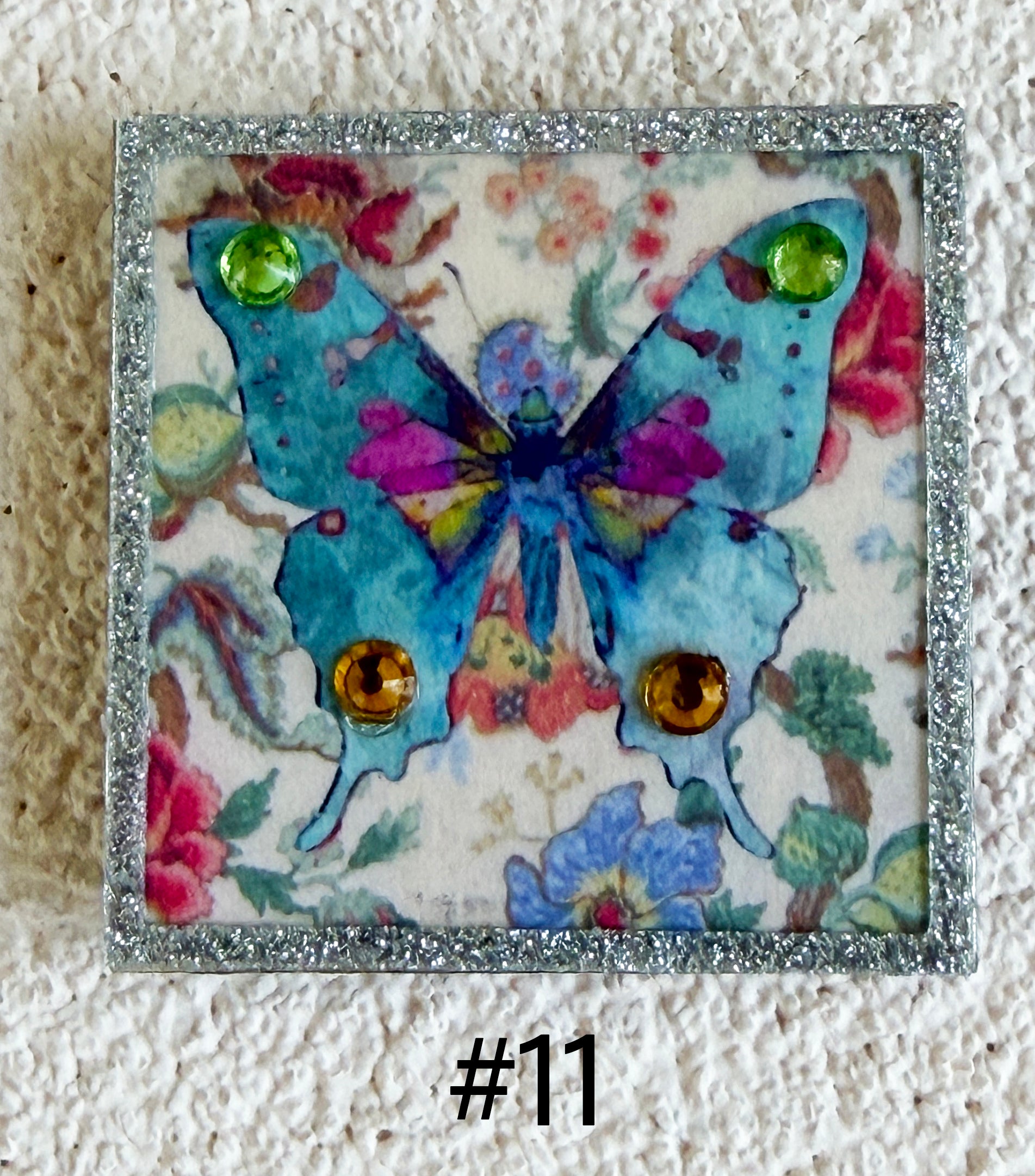 Wood Magnets, 2x2", Butterflies