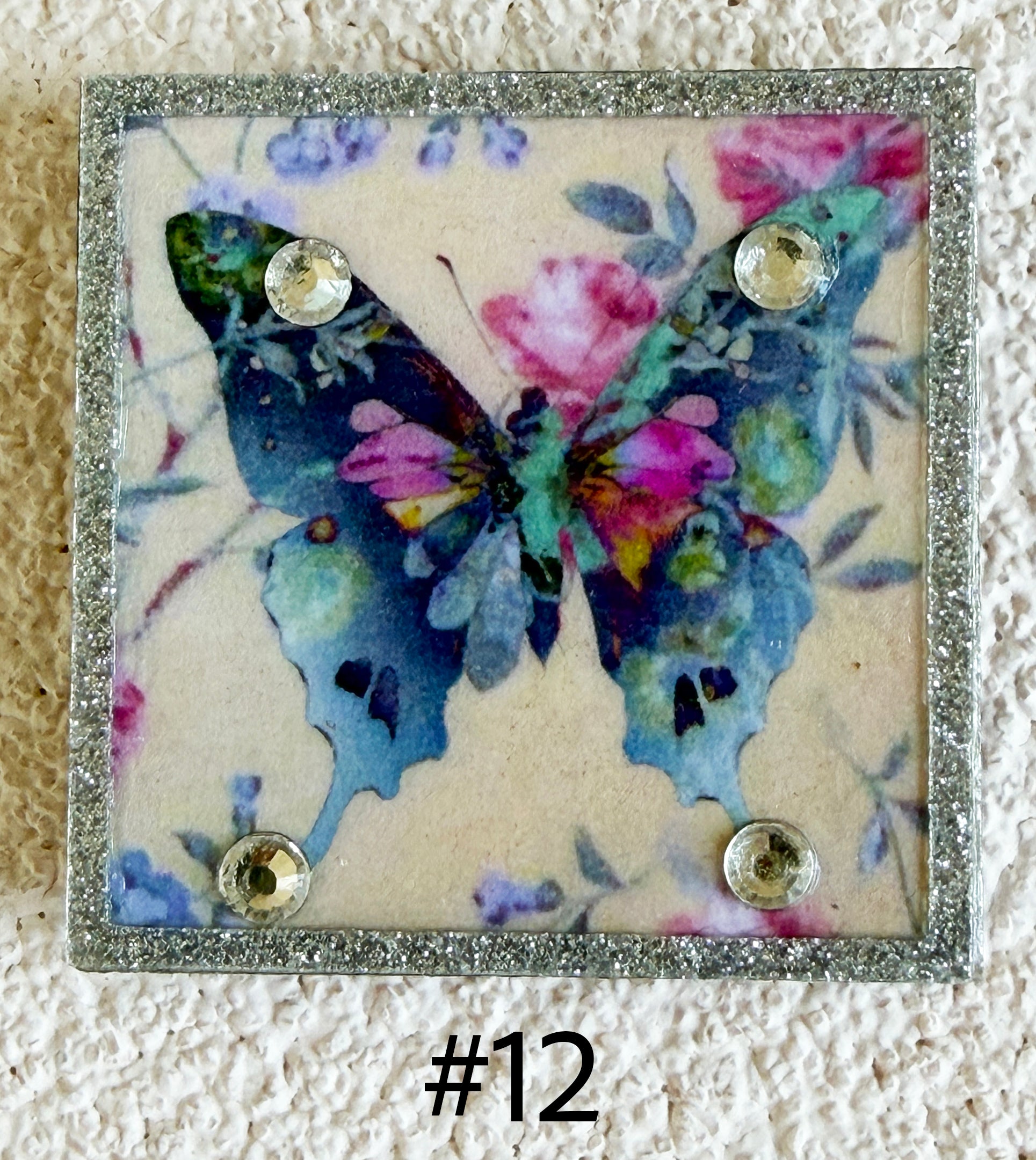 Wood Magnets, 2x2", Butterflies