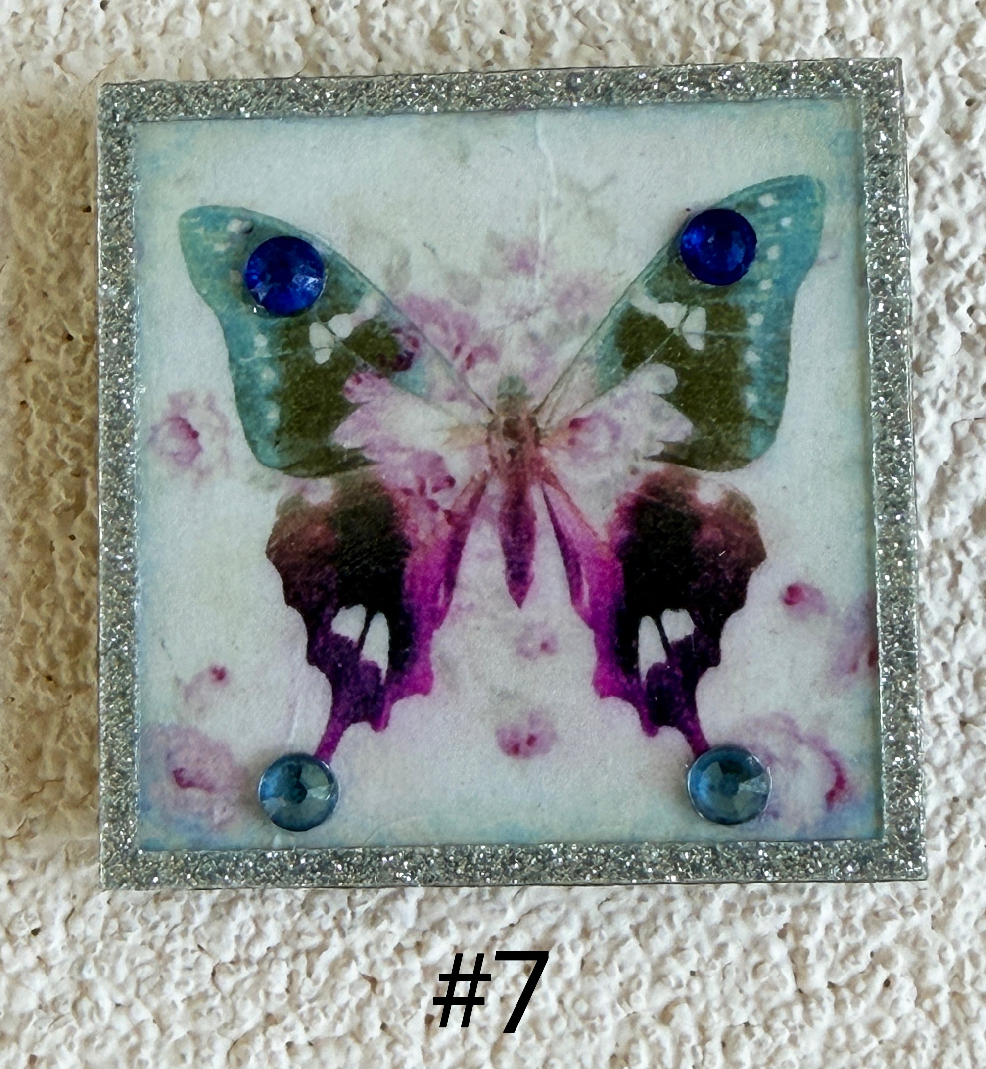 Wood Magnets, 2x2", Butterflies