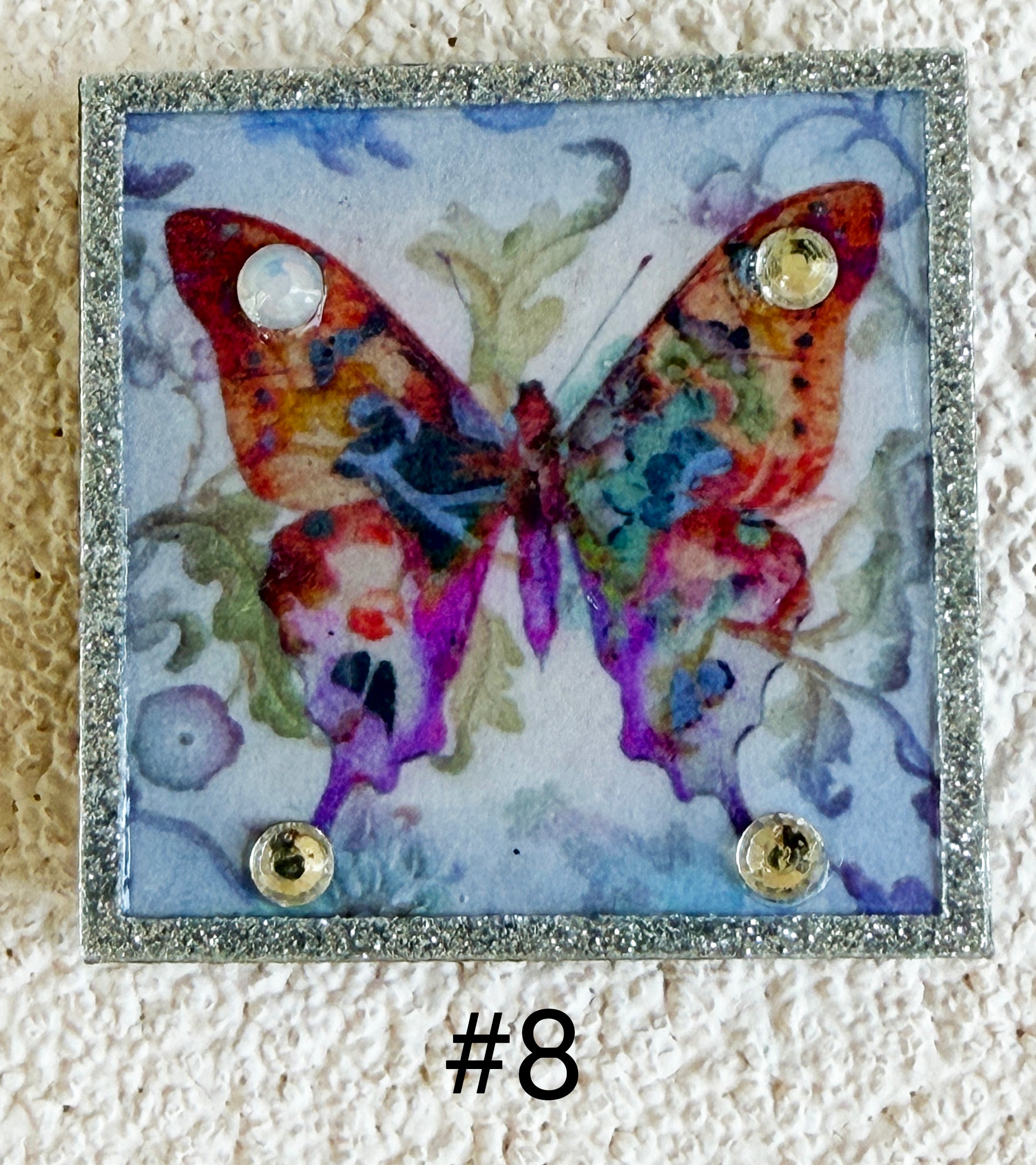 Wood Magnets, 2x2", Butterflies