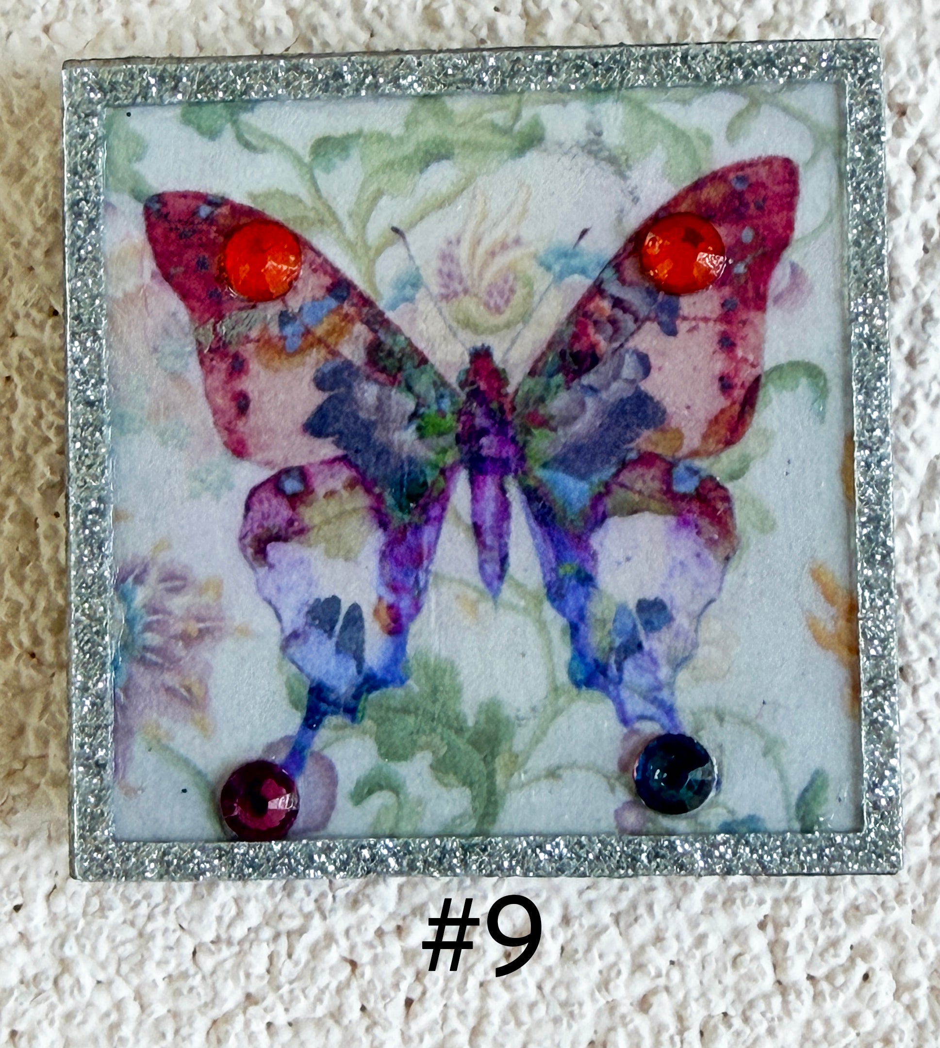 Wood Magnets, 2x2", Butterflies