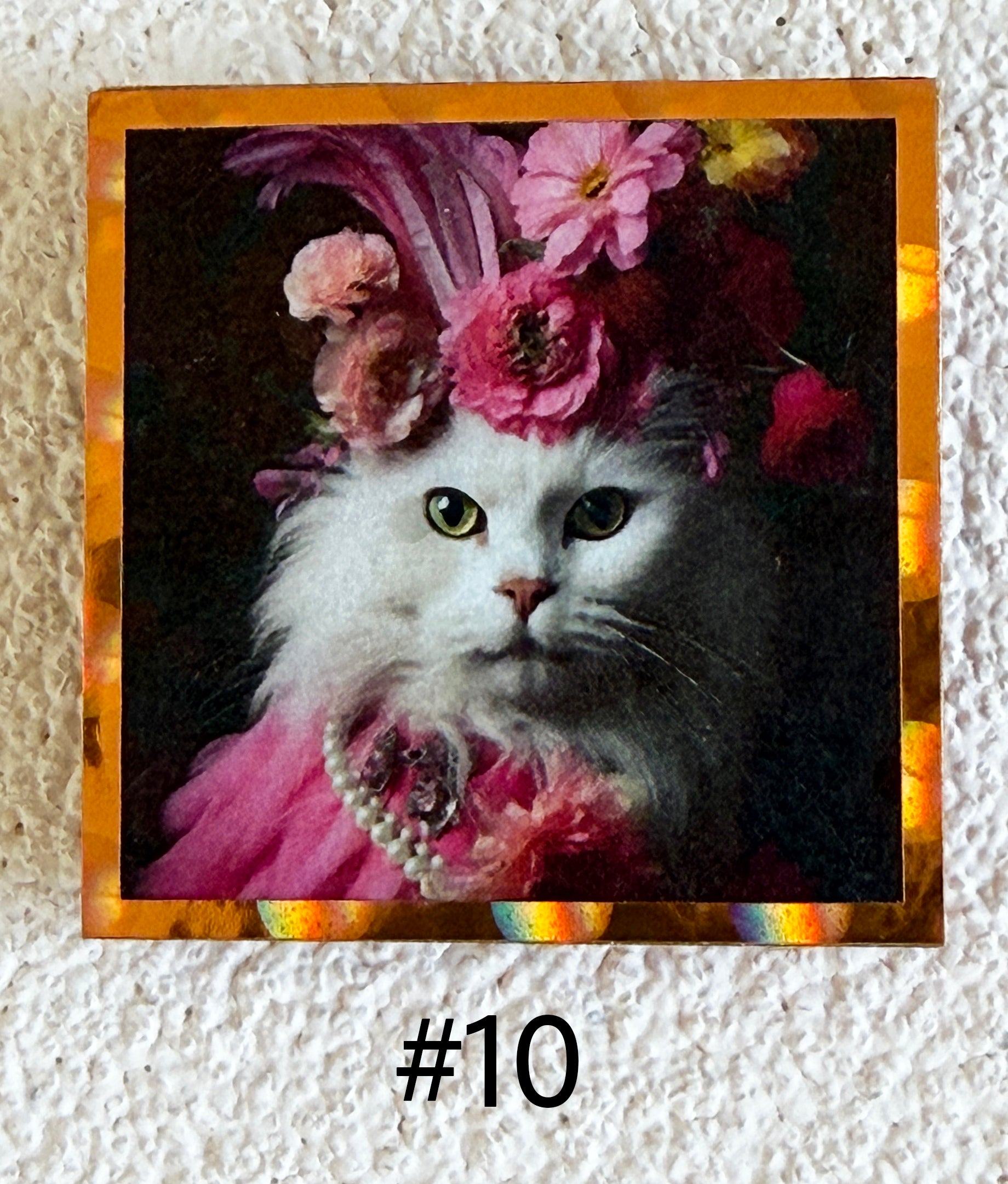Wood Magnets, 2x2", Whimsical Cats