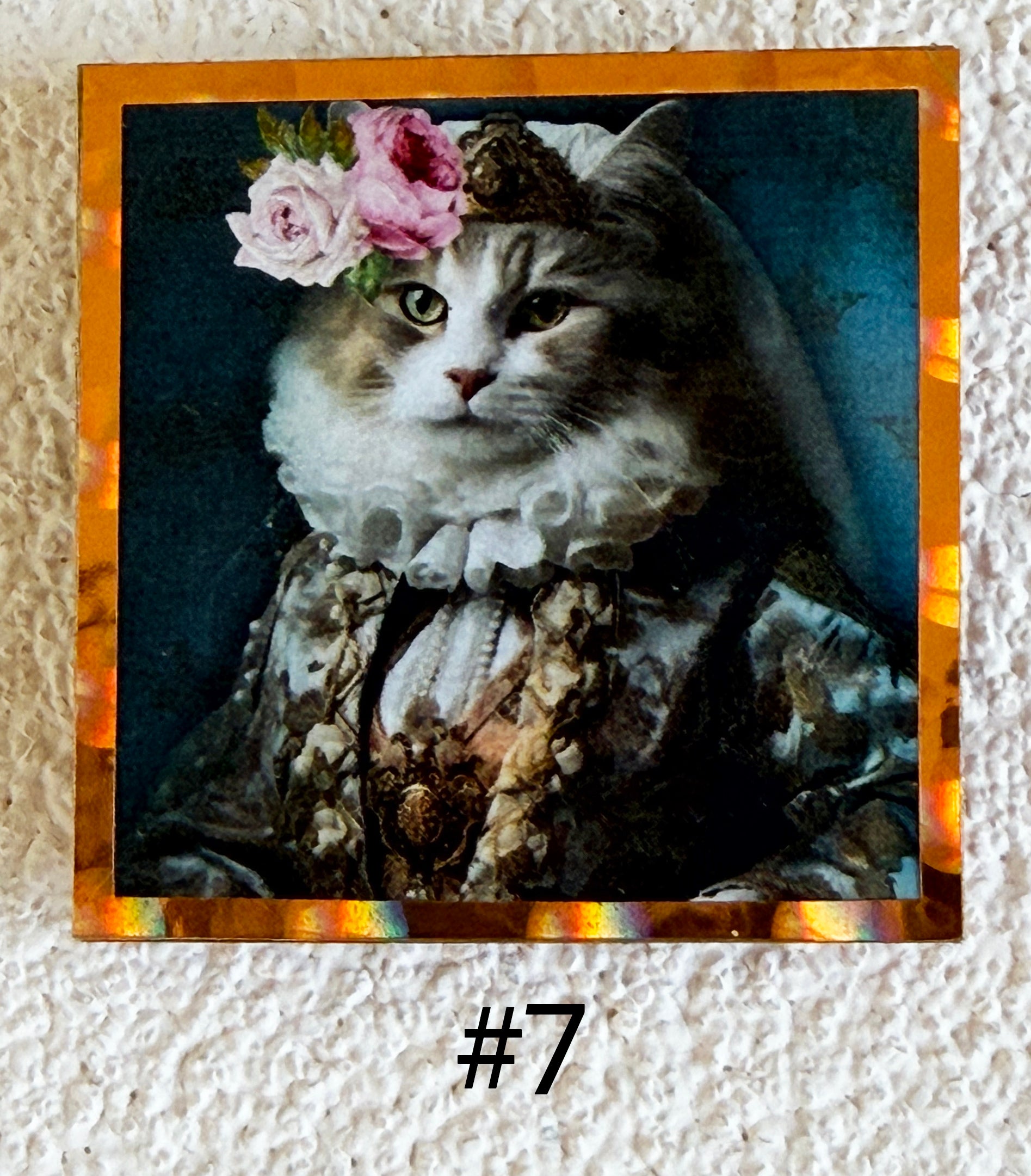 Wood Magnets, 2x2", Whimsical Cats
