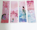 Cherry Blossoms, Laminated Bookmarks, set of 4