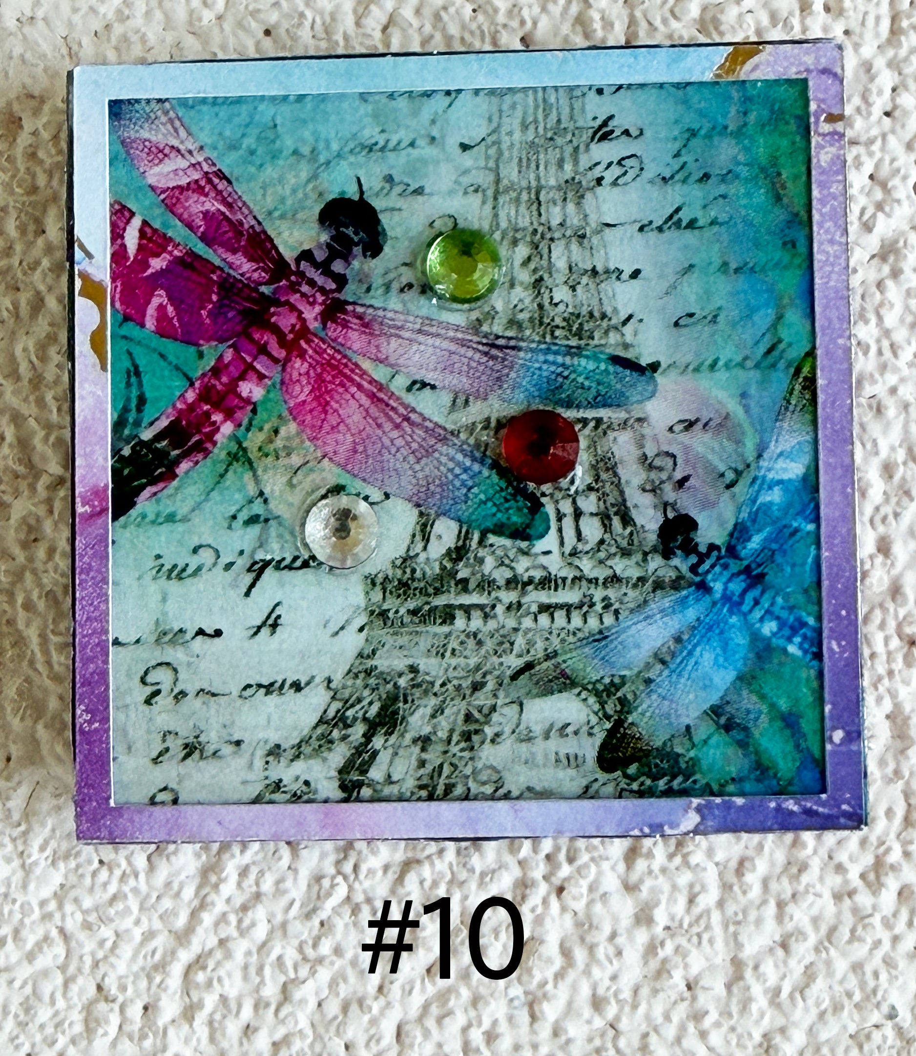 Wood Magnets, 2x2", Dragonflies