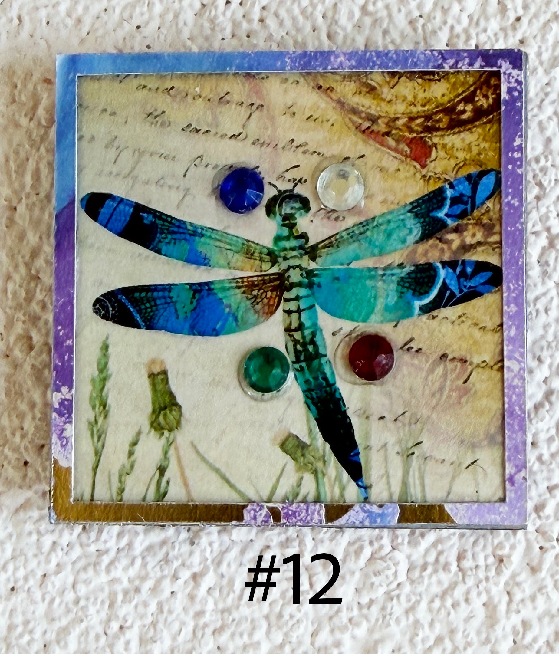 Wood Magnets, 2x2", Dragonflies
