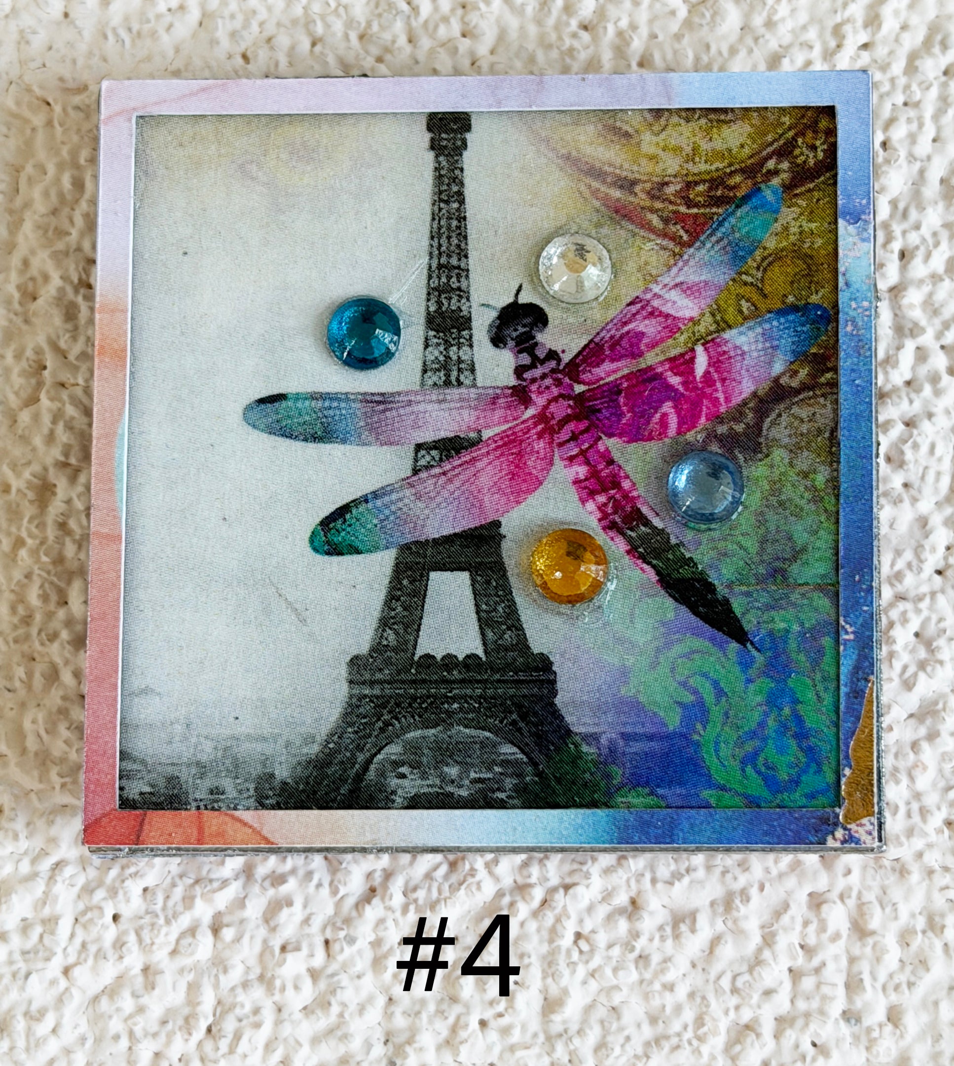 Wood Magnets, 2x2", Dragonflies