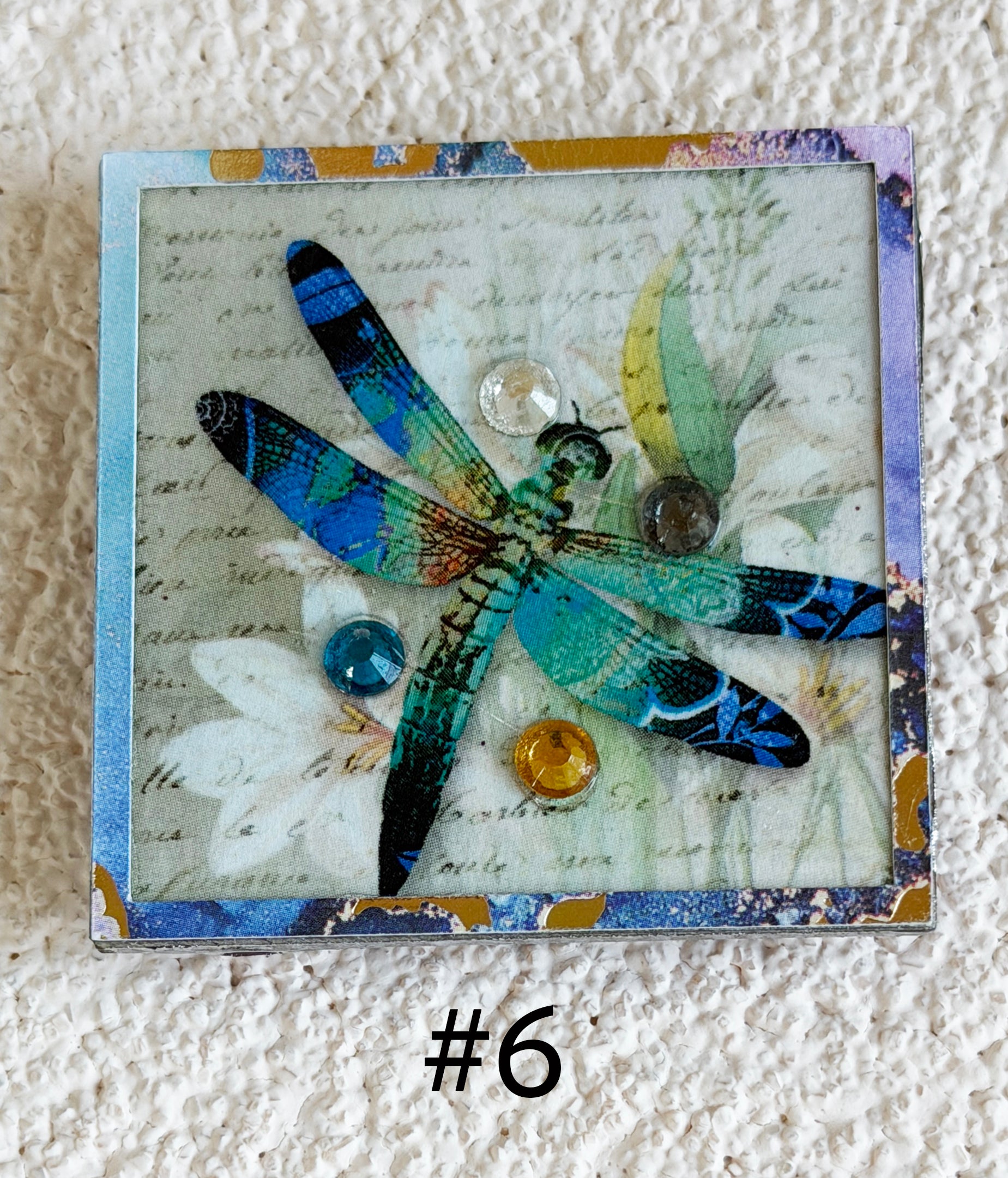 Wood Magnets, 2x2", Dragonflies