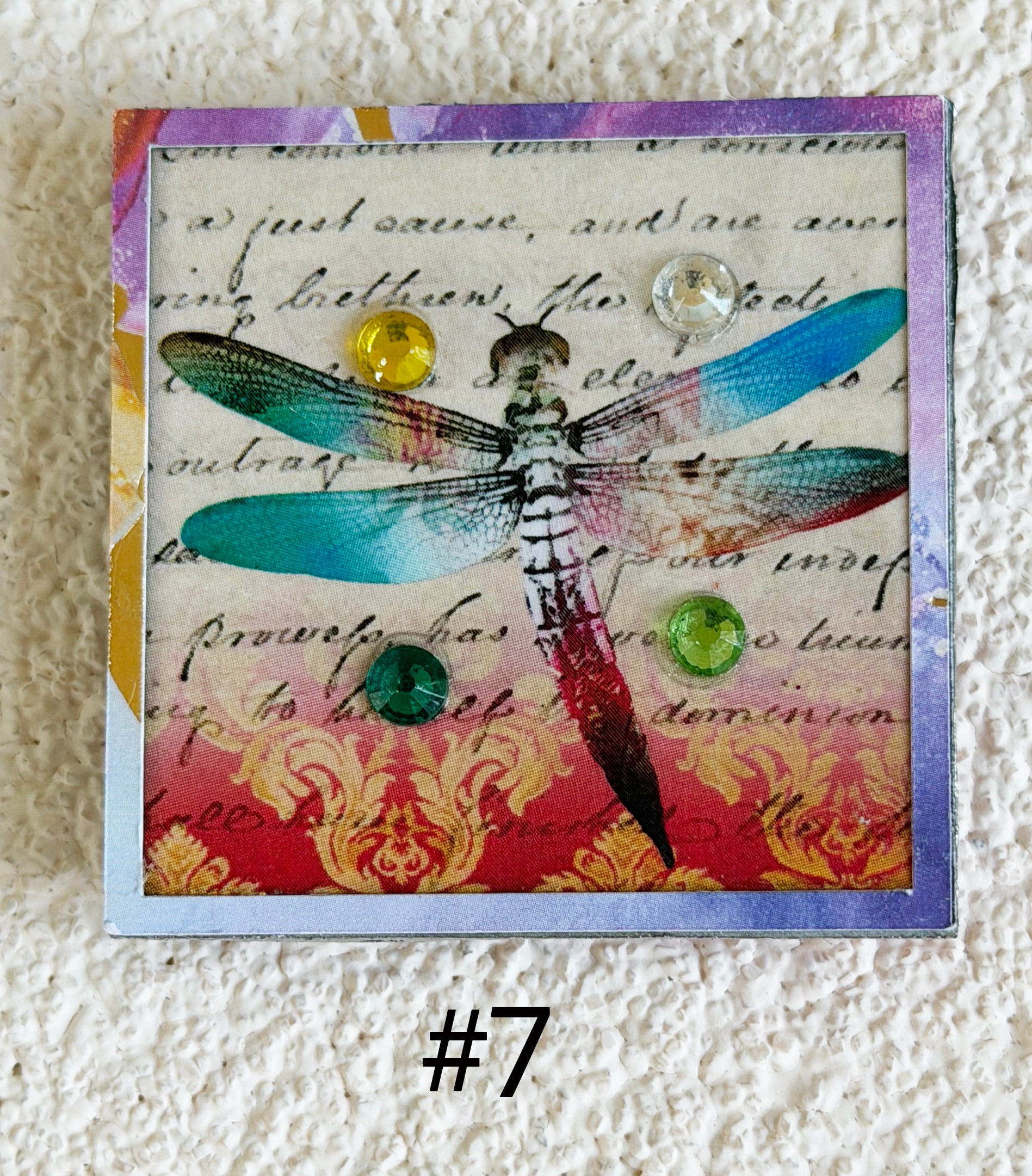 Wood Magnets, 2x2", Dragonflies