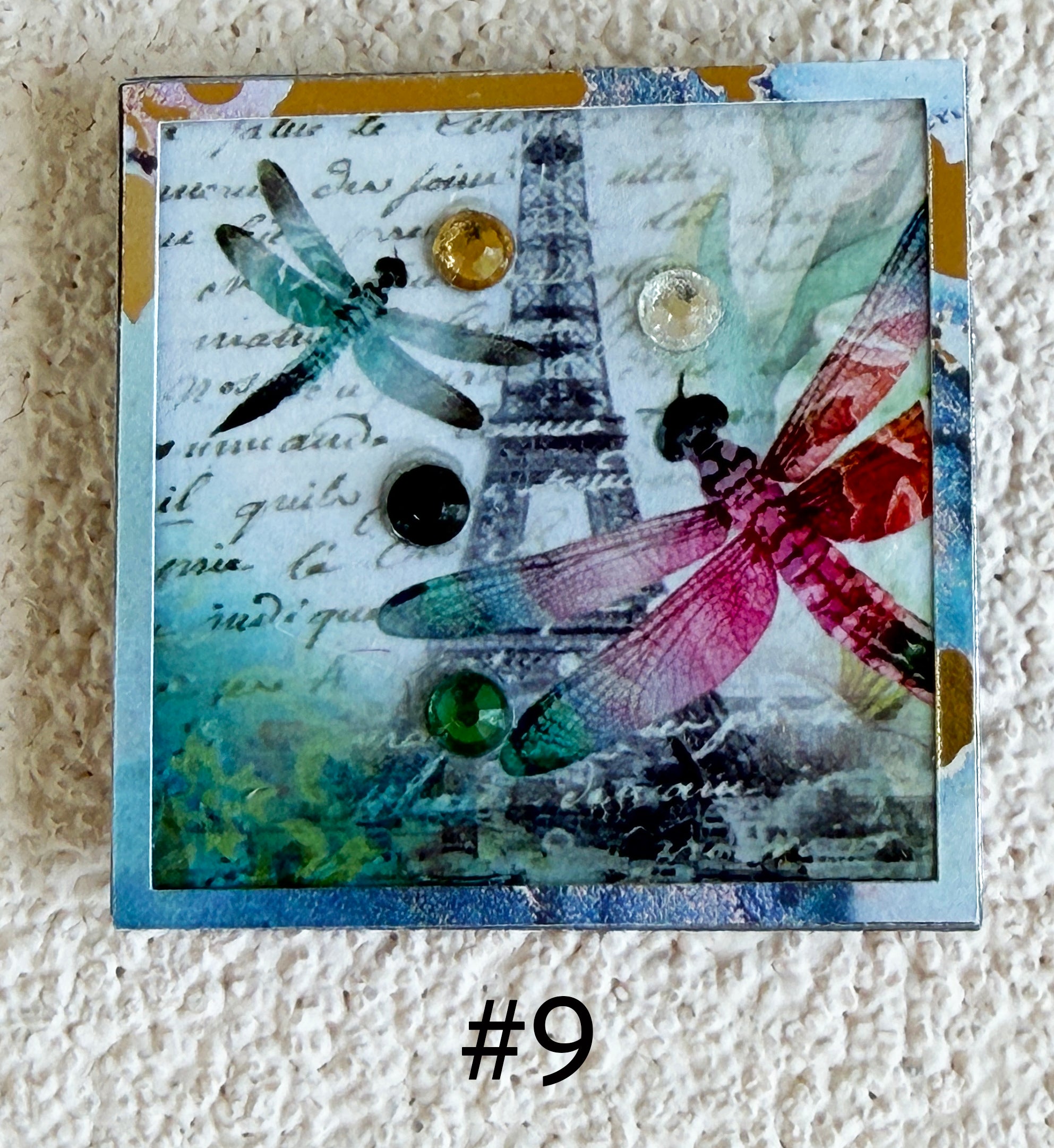Wood Magnets, 2x2", Dragonflies