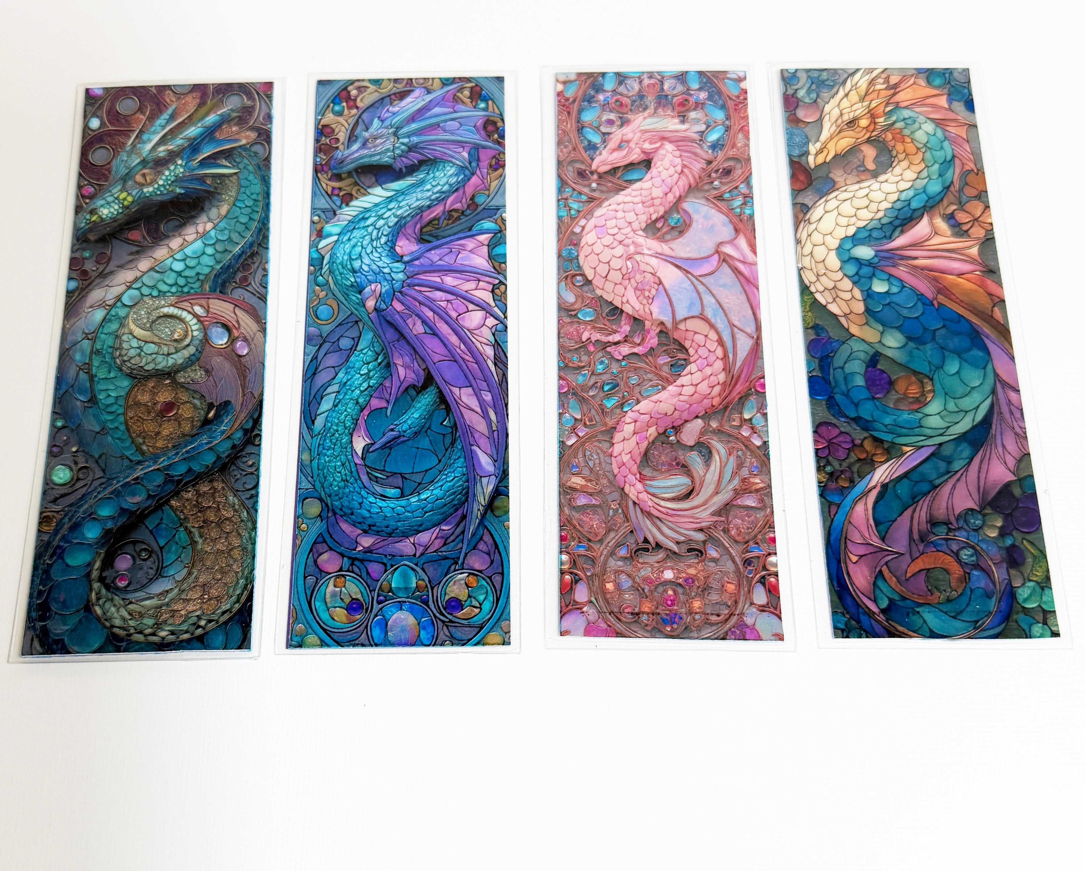 Dragons 1, Laminated Bookmarks, set of 4