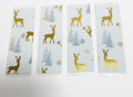 Holiday Deer and Trees, Laminated Bookmarks, set of 4