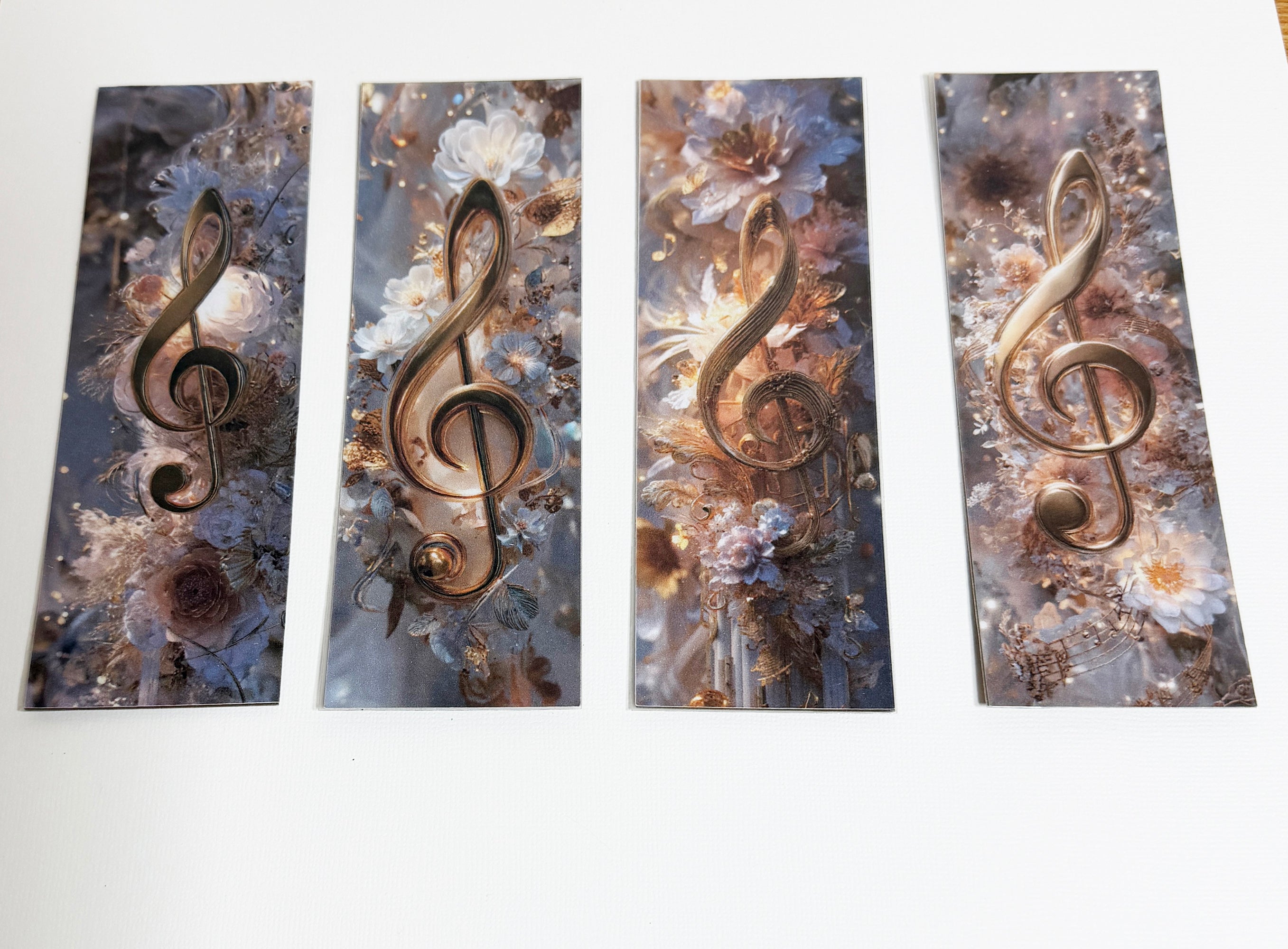 Treble Clef, Laminated Bookmarks, set of 4